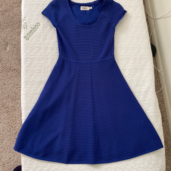 Eliza J Blue Dress Aline Small S - Picture 1 of 4